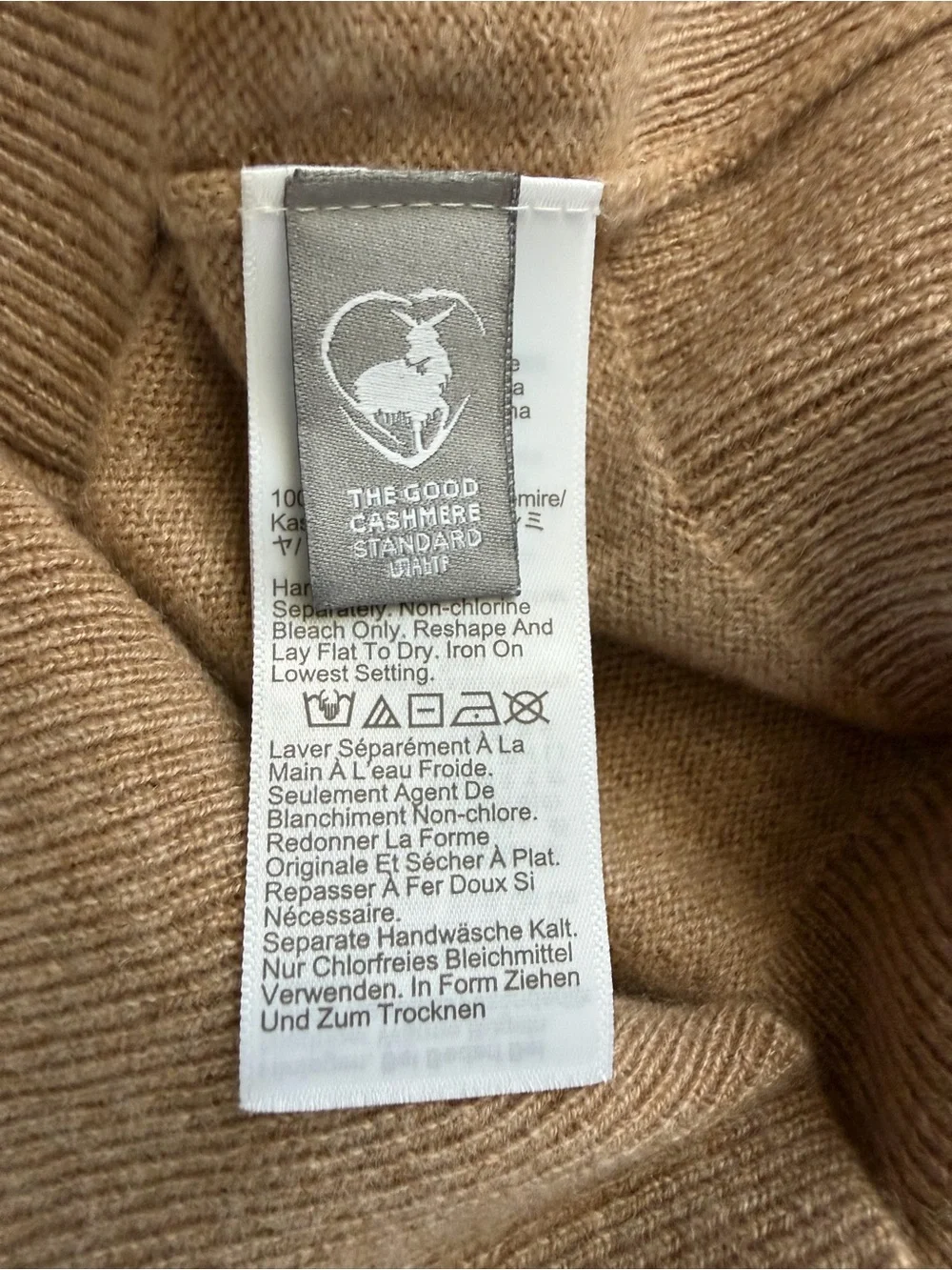 J.Crew 100% Cashmere Crewneck Sweater Camel Oatmeal XS NWT Classic Fit